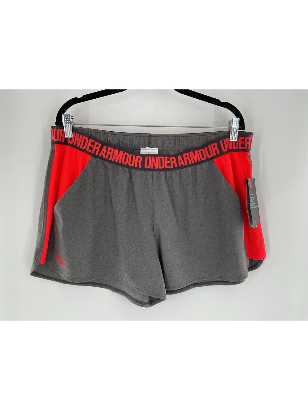 Under Armour Women’s XXL Athletic Shorts NWT Orange And Gray 140